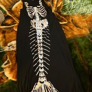 Iron Fist mermaid skeleton maxi dress